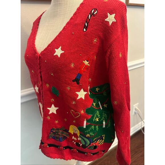 Vintage Deadstock Christmas Vest Size Small NWT - Picture 3 of 7